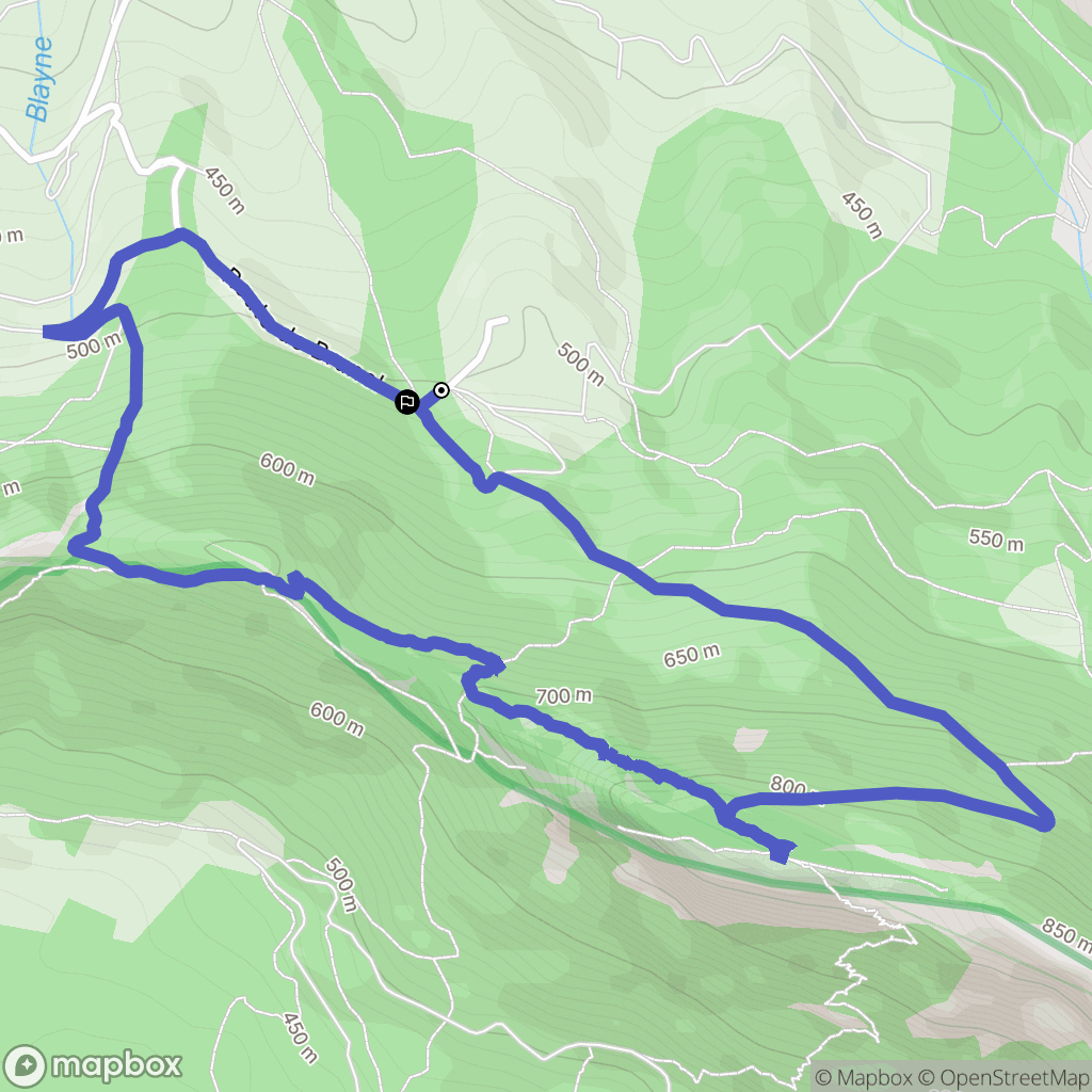 Piégros-la-Clastre : carte du parcours de randonnée - France