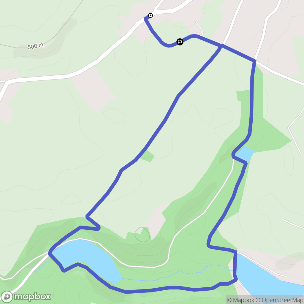 Culin : carte du parcours de randonnée - France