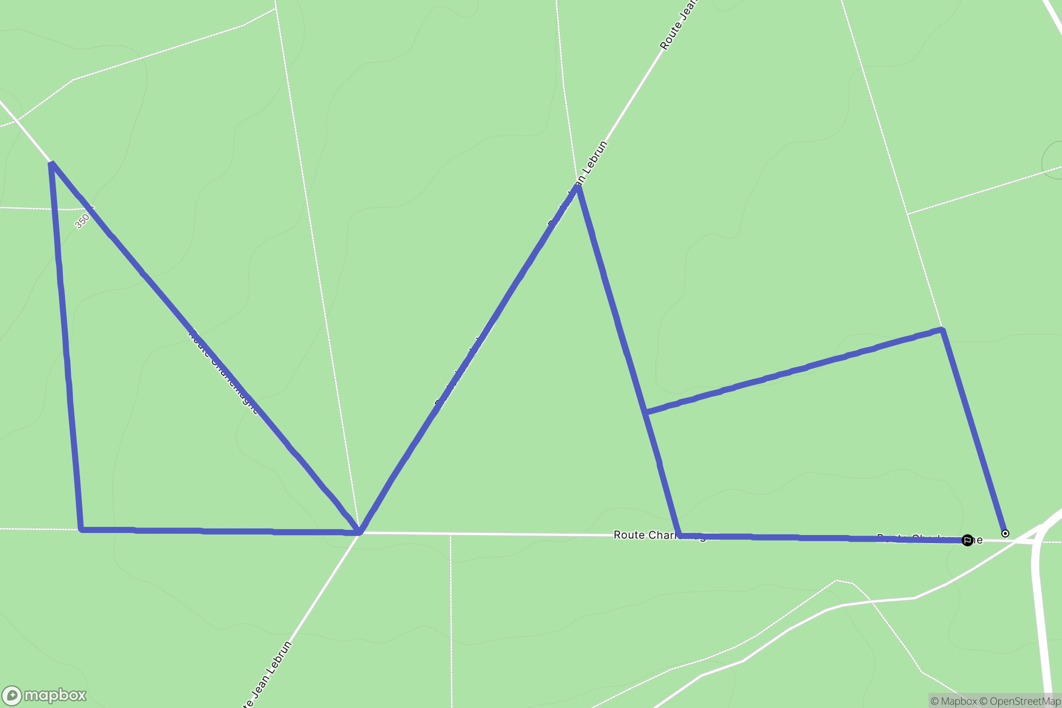 Maron : carte du parcours de randonnée - France