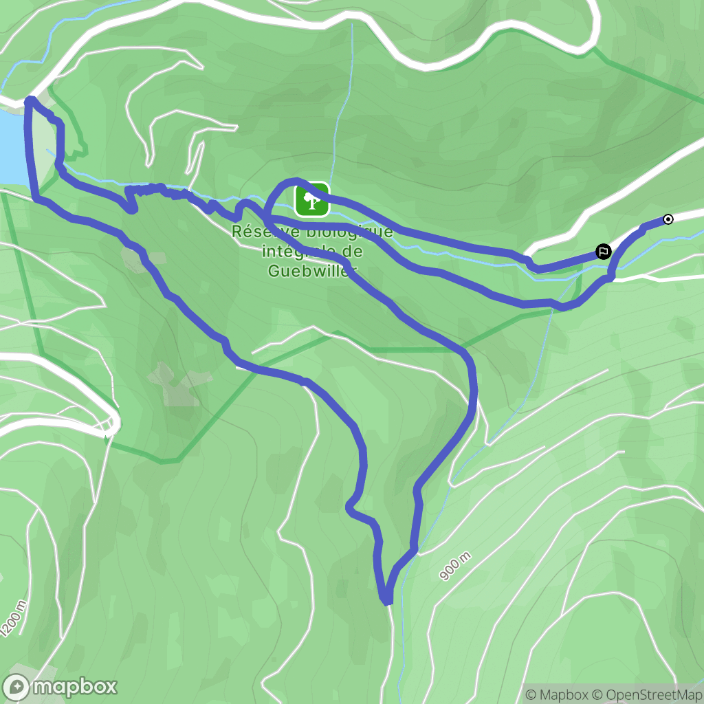 Linthal : carte du parcours de randonnée - France