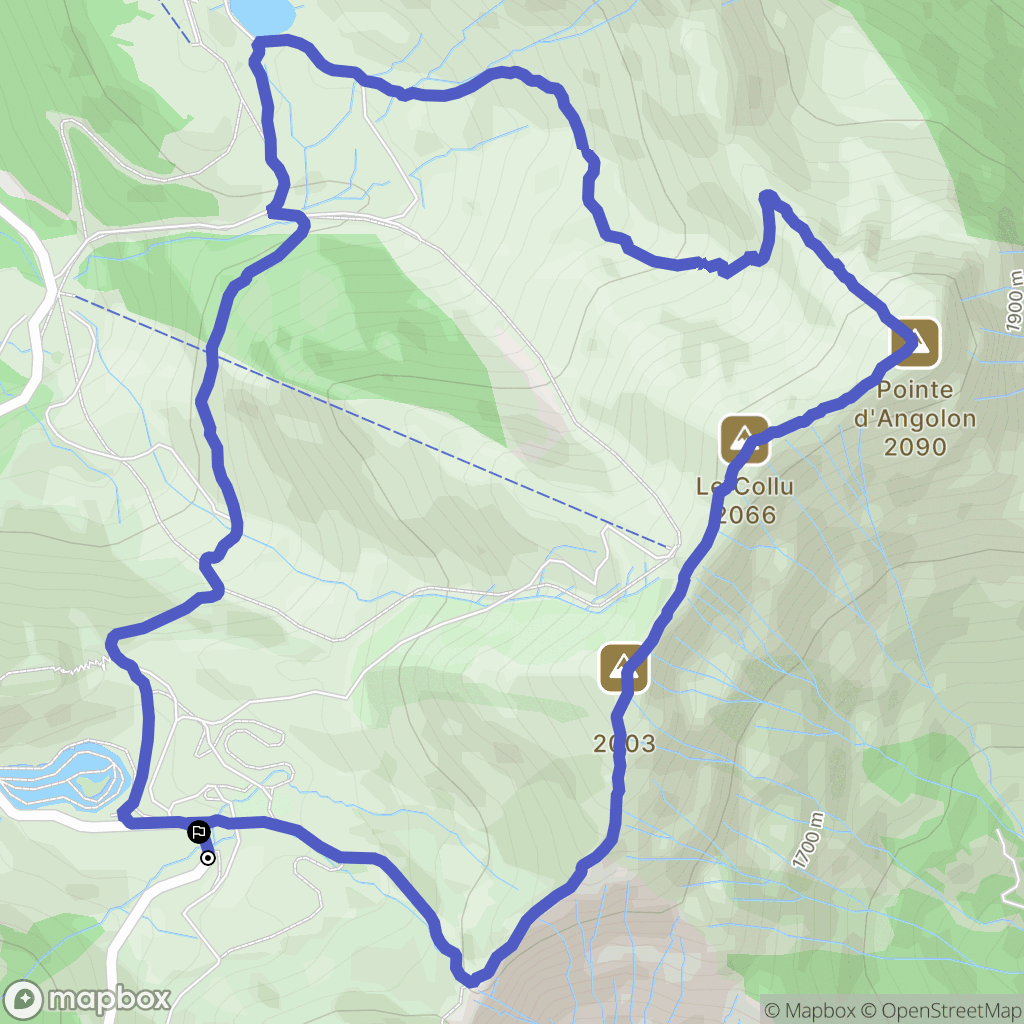 Verchaix : carte du parcours de randonnée - France