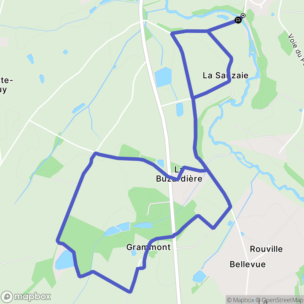 Rocheservière : carte du parcours de randonnée - France