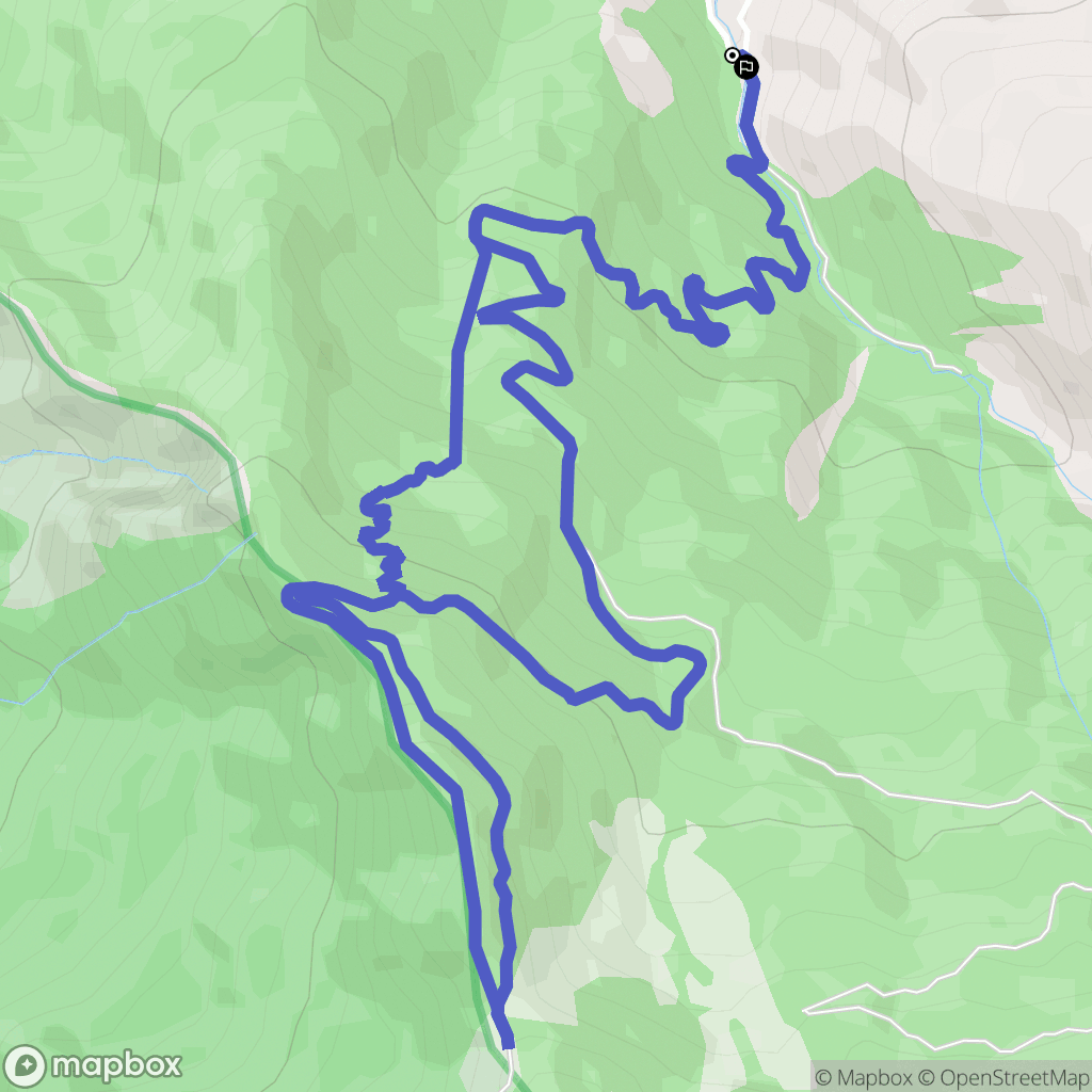 Barcelonnette : carte du parcours de randonnée - France