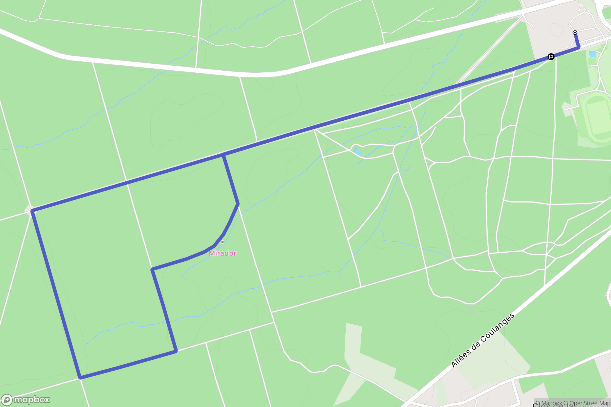 Blois : carte du parcours de randonnée - France