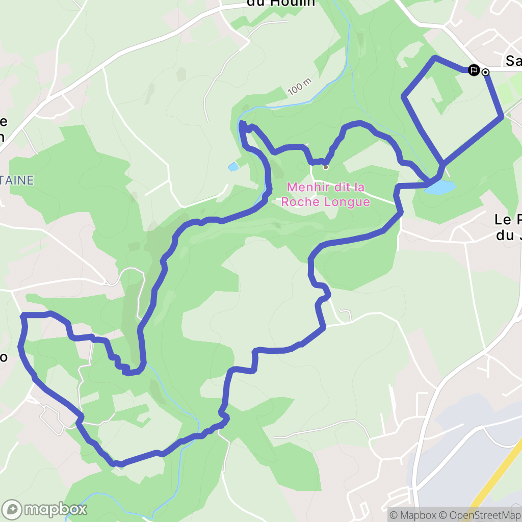 Saint-Julien : carte du parcours de randonnée - France