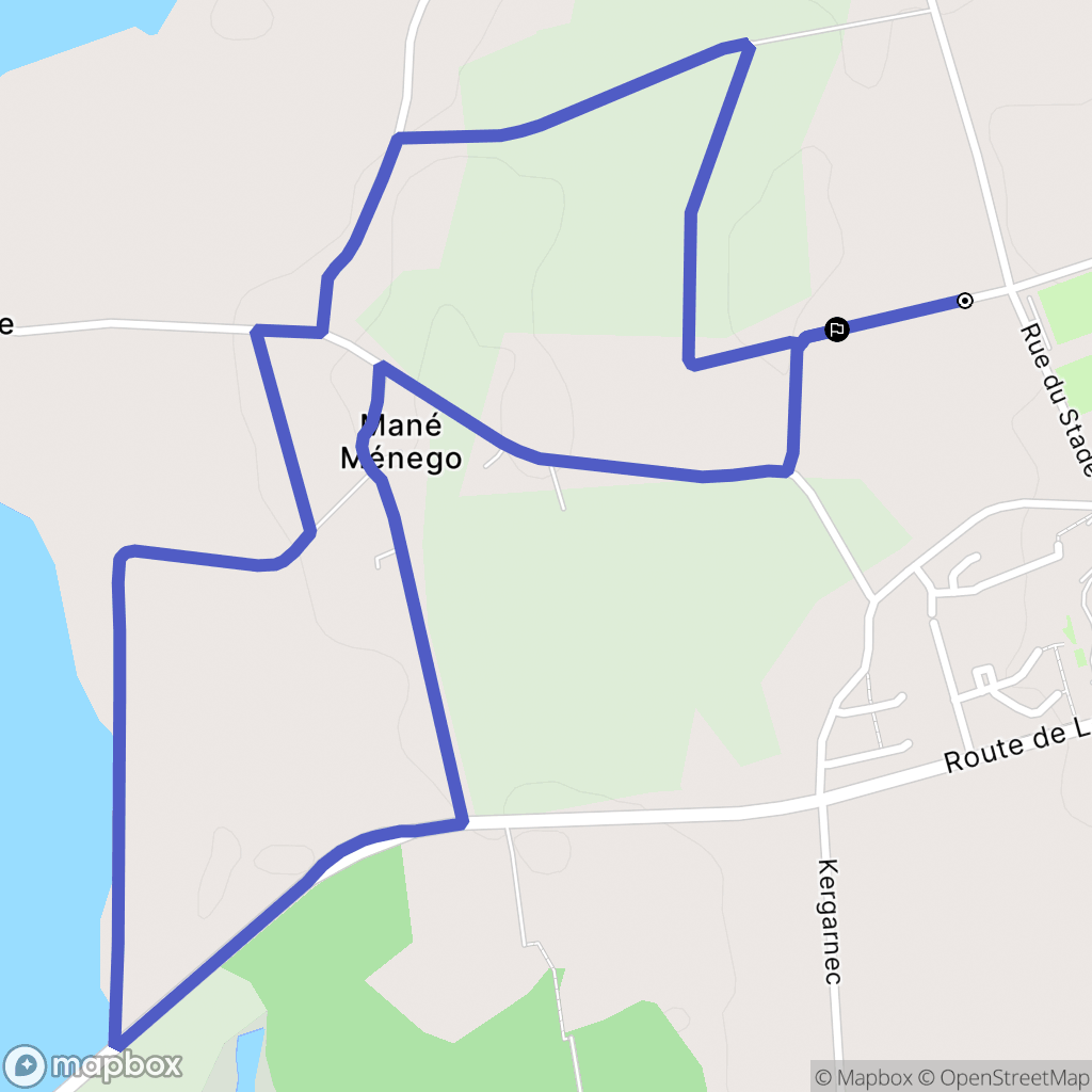 Locoal-Mendon : carte du parcours de randonnée - France