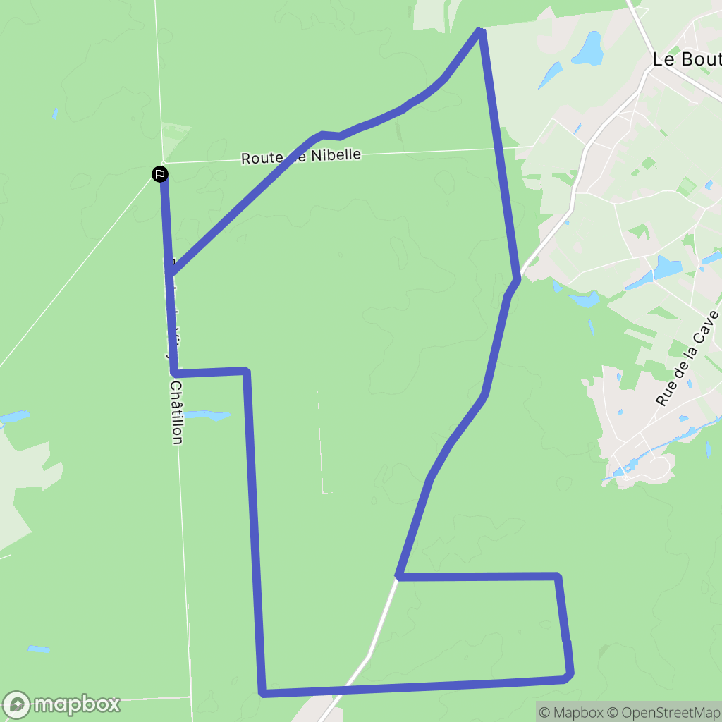 Chambon-la-Forêt : carte du parcours de randonnée - France