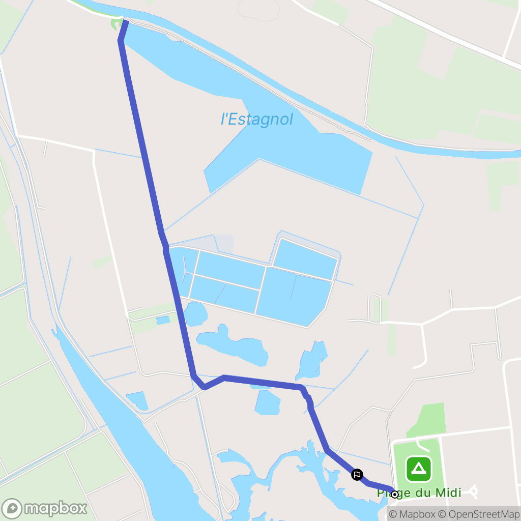 Portiragnes : carte du parcours de randonnée - France