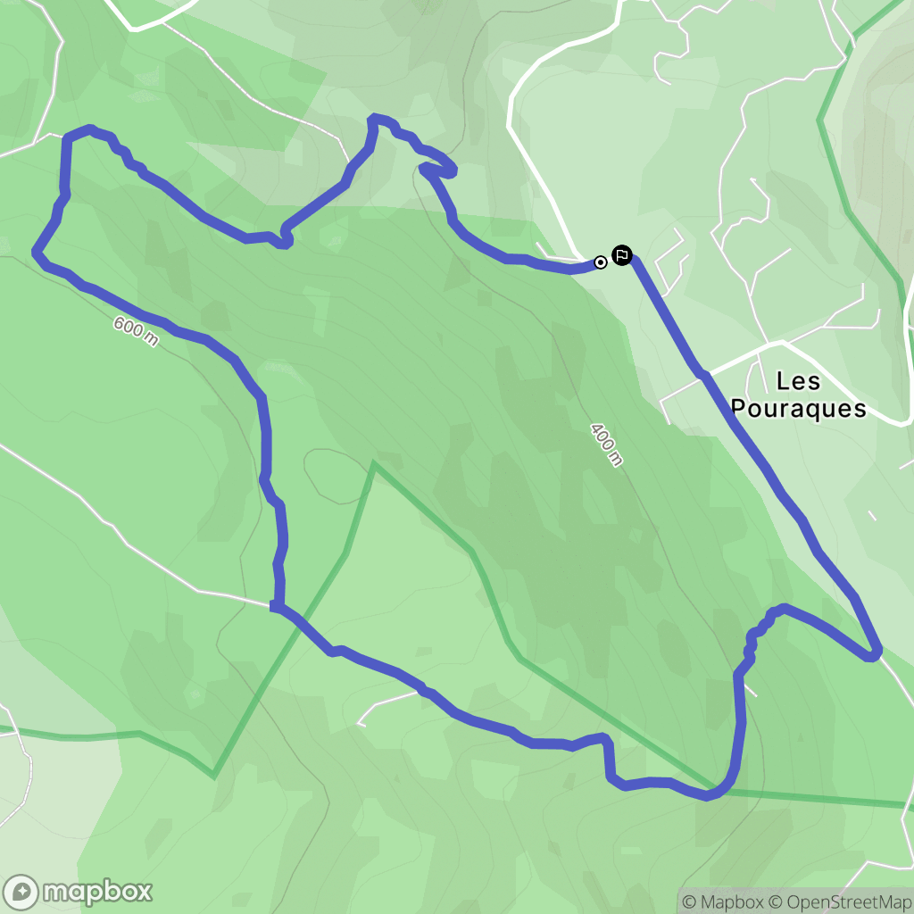 Solliès-Toucas : carte du parcours de randonnée - France