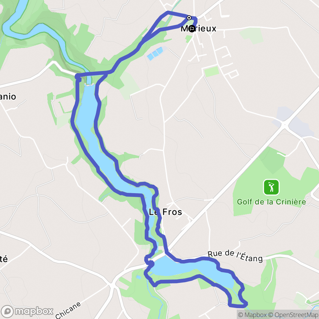 Lamballe-Armor : carte du parcours de randonnée - France