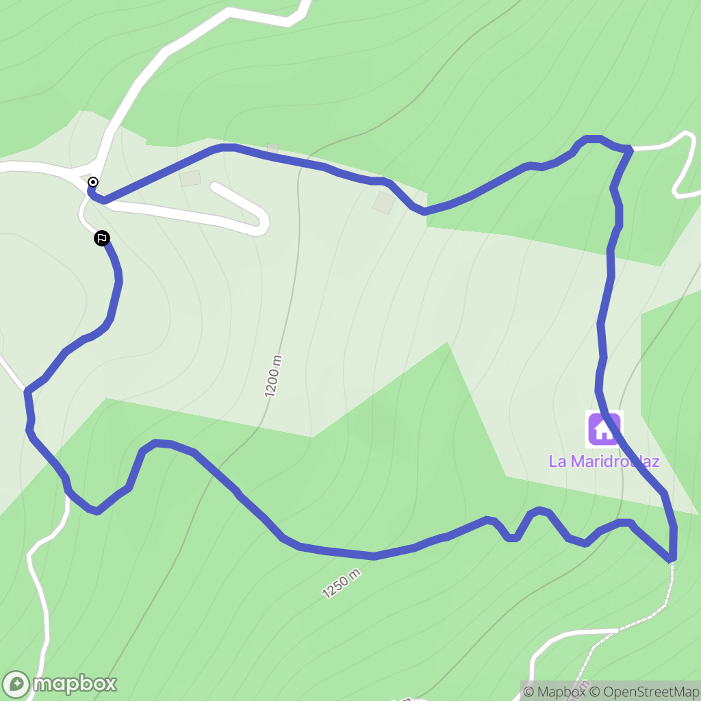 Thônes : carte du parcours de randonnée - France