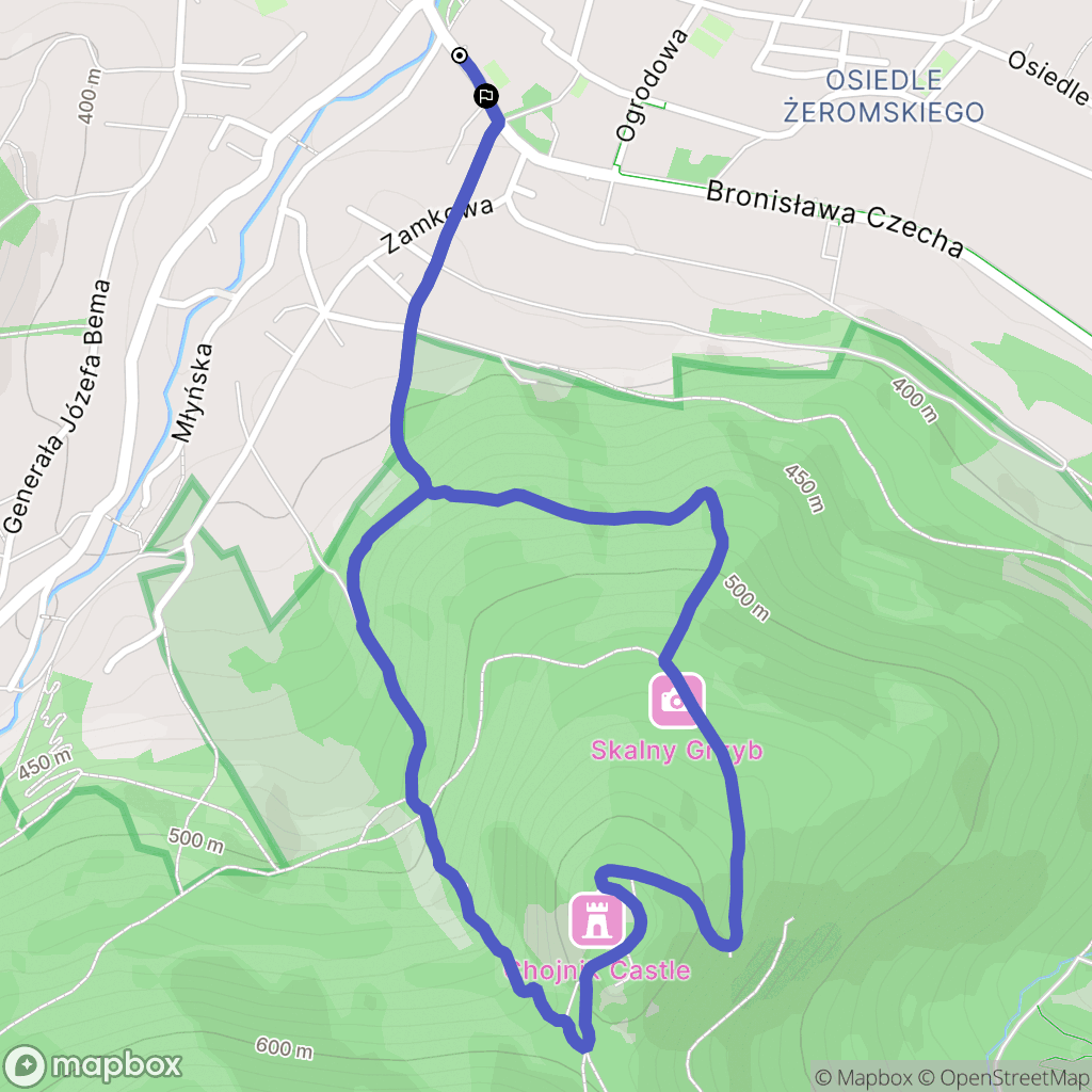 Jelenia Góra: mapa trasy - Poland