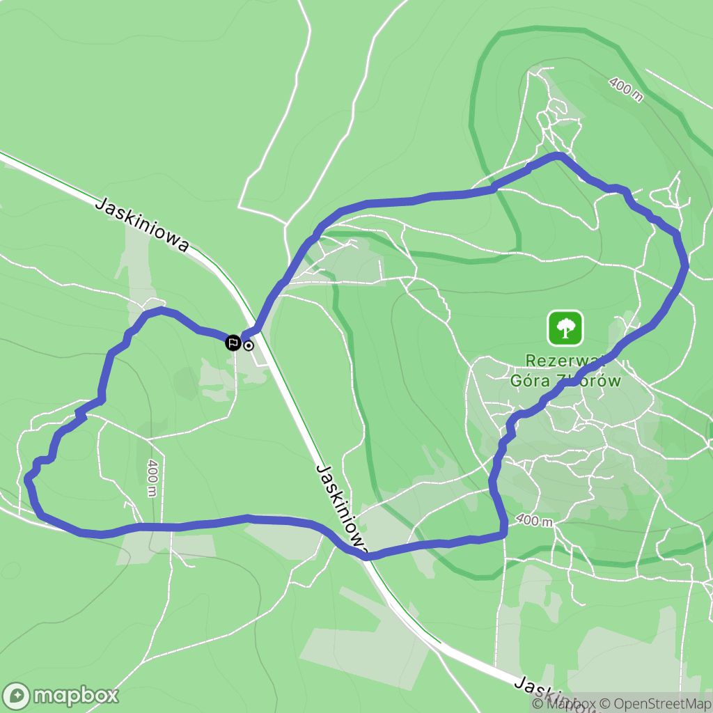 Podlesice: mapa trasy - Poland