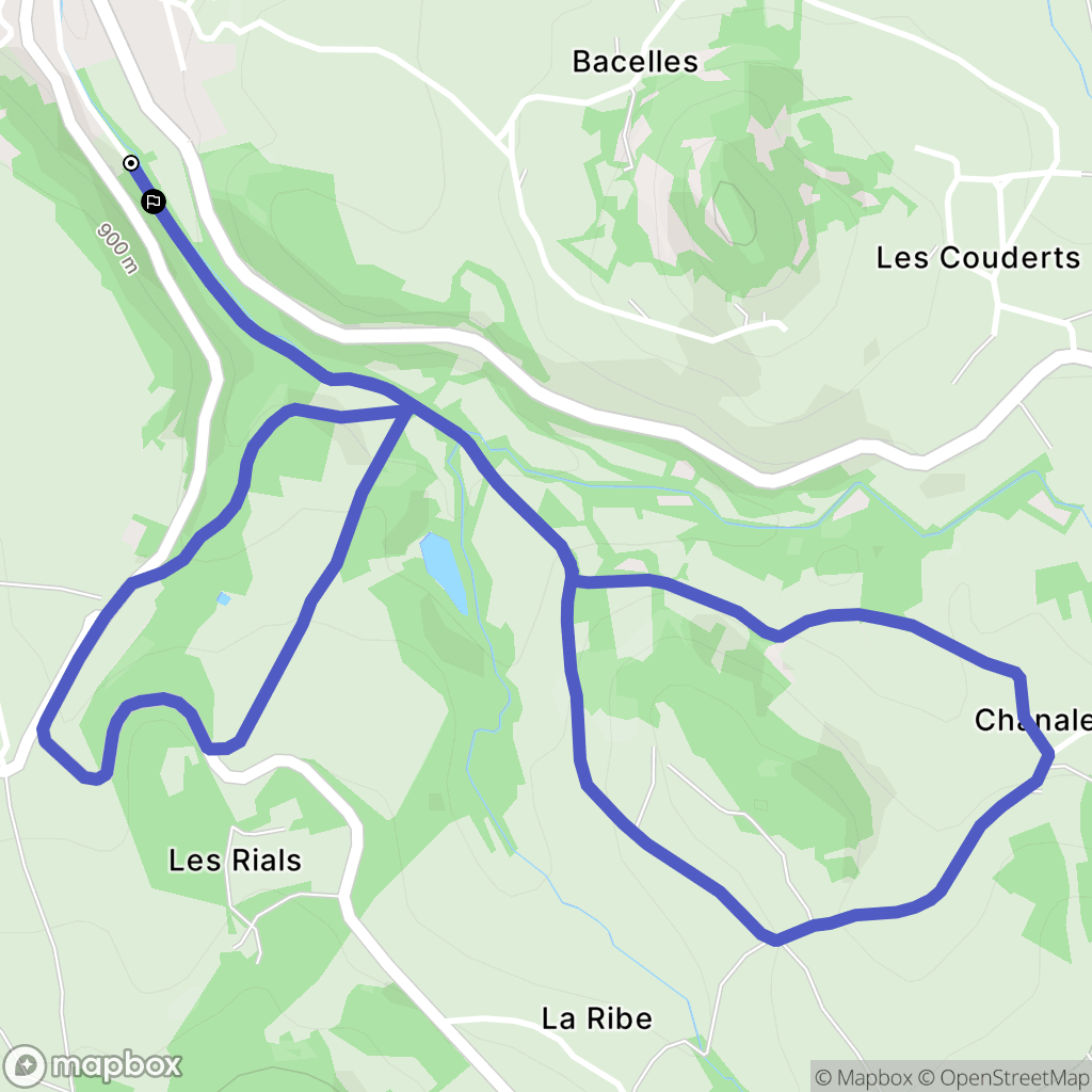 Saint-Julien-Chapteuil : carte du parcours de randonnée - France