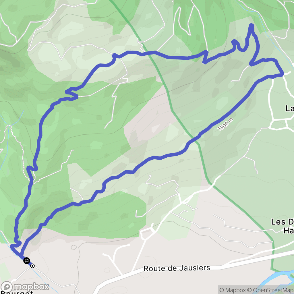 Faucon-de-Barcelonnette : carte du parcours de randonnée - France