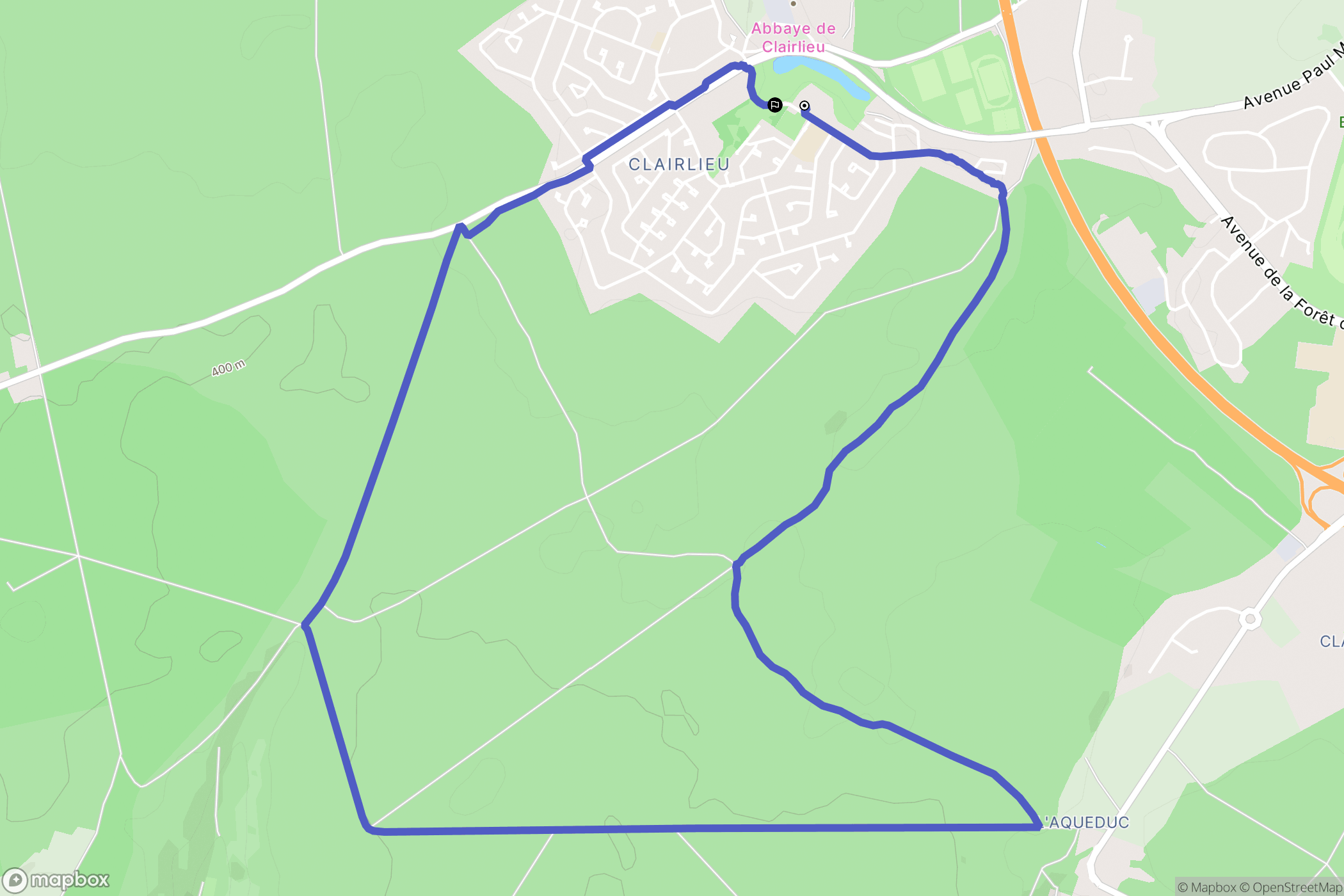 Villers-lès-Nancy : carte du parcours de randonnée - France