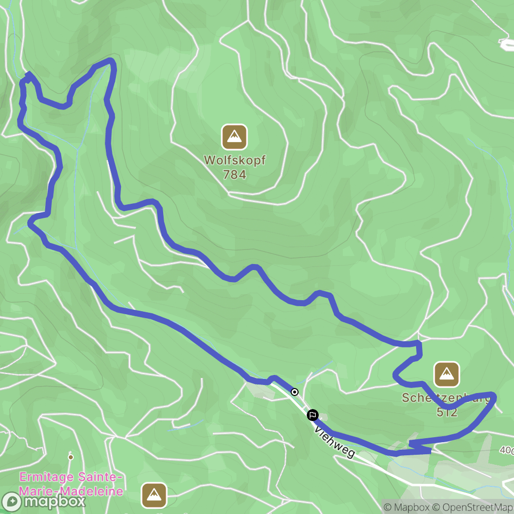 Steinbach : carte du parcours de randonnée - France