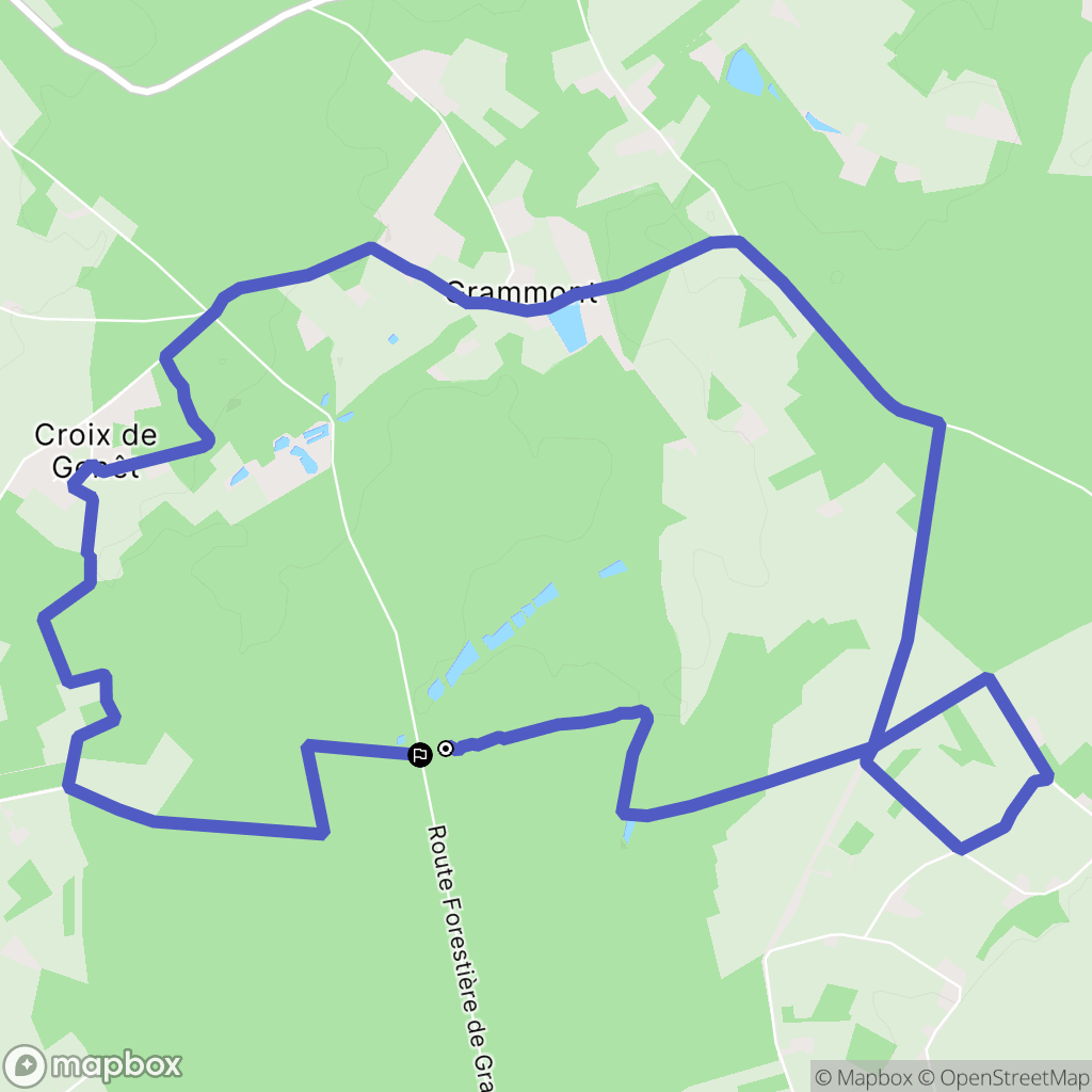 Marigné-Laillé : carte du parcours de randonnée - France