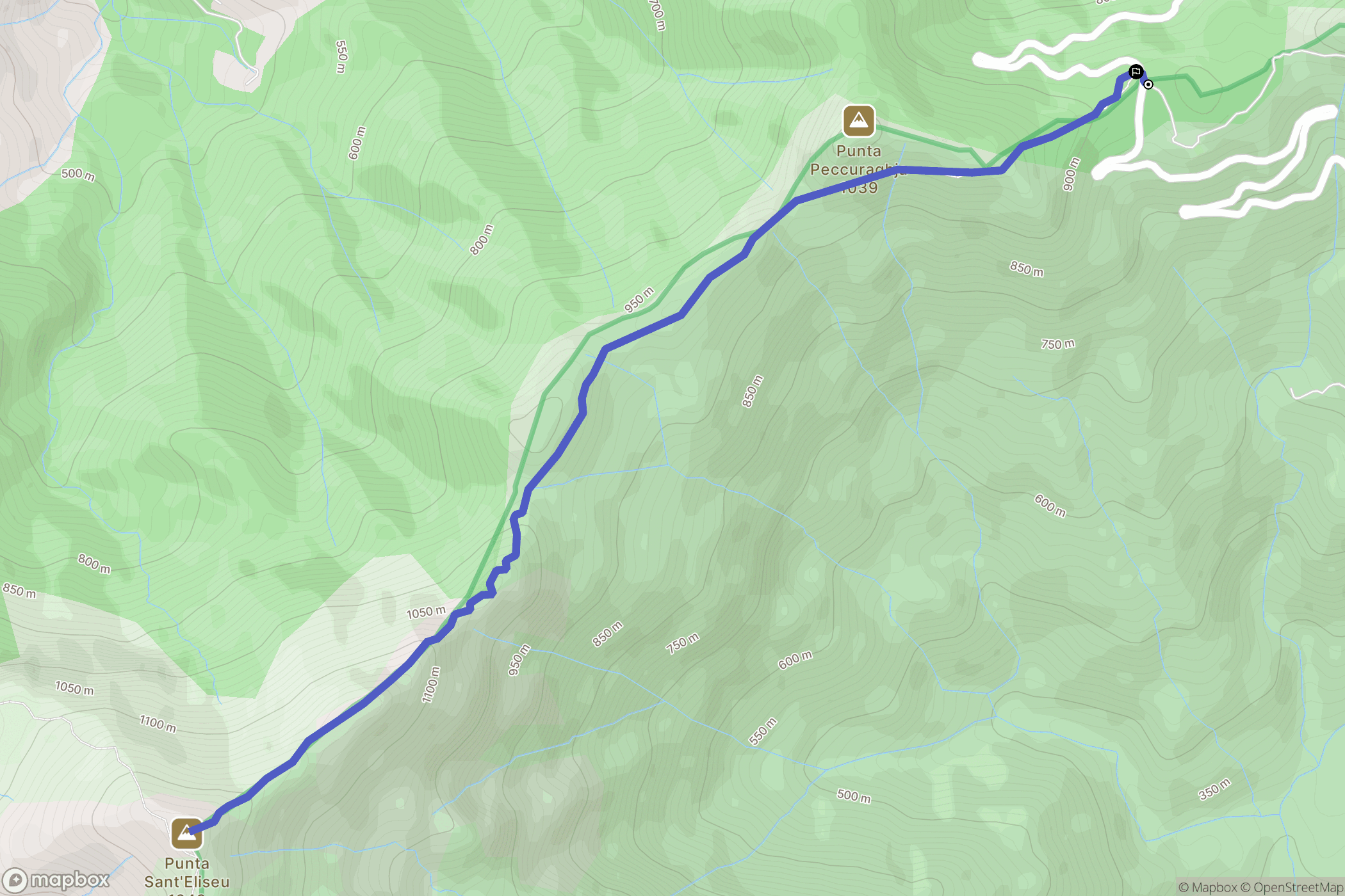 Vero : carte du parcours de randonnée - France
