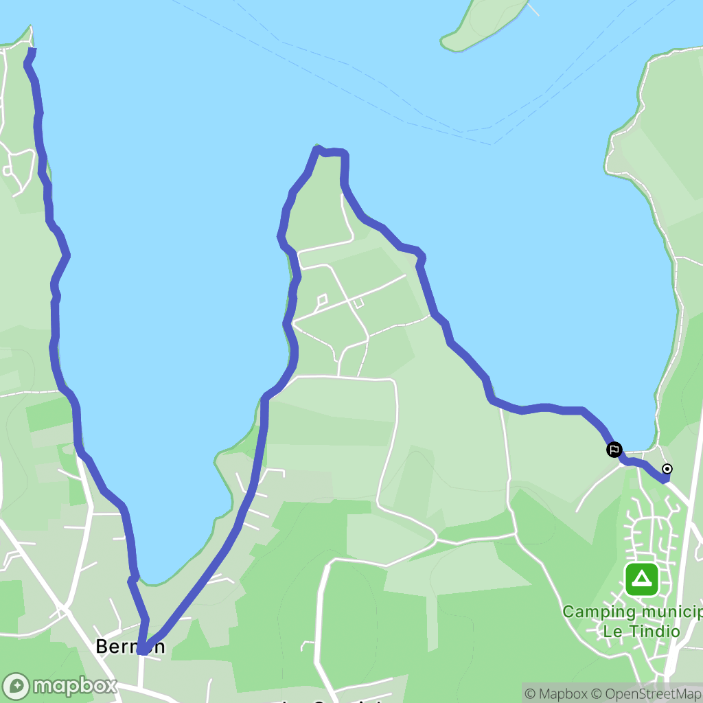 Arzon : carte du parcours de randonnée - France
