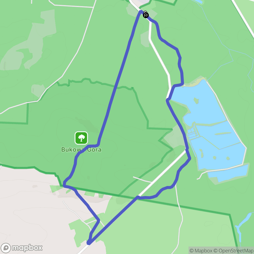 Zwierzyniec: mapa trasy - Poland
