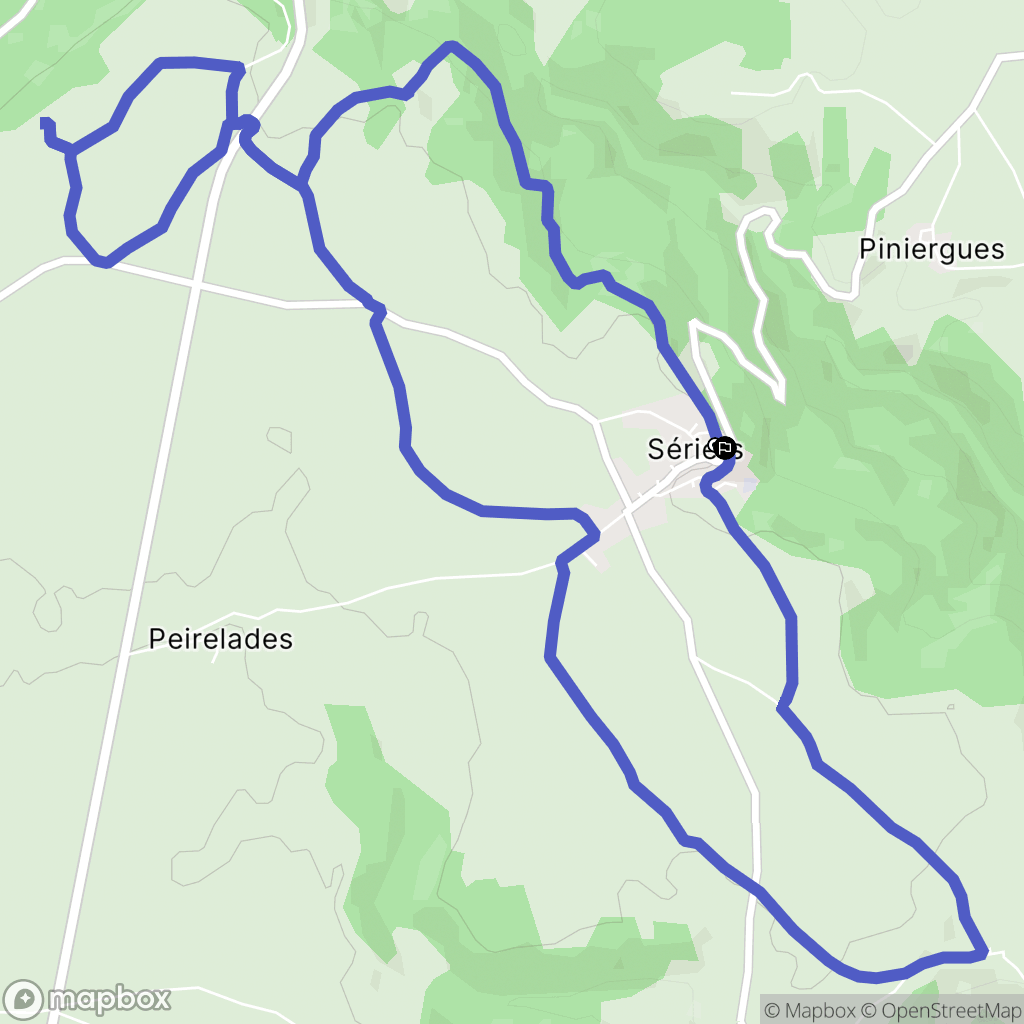 Neuvéglise-sur-Truyère : carte du parcours de randonnée - France