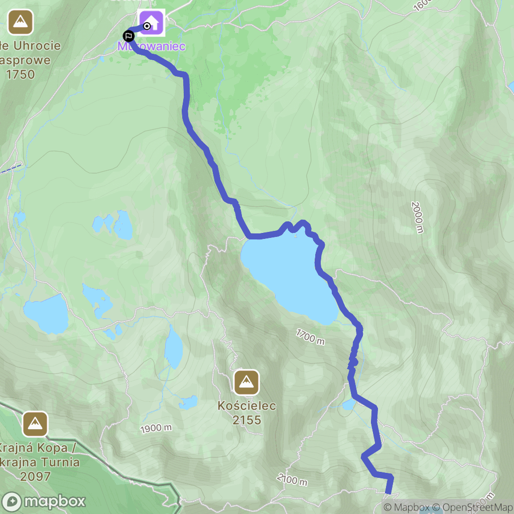 Zakopane: mapa trasy - Poland