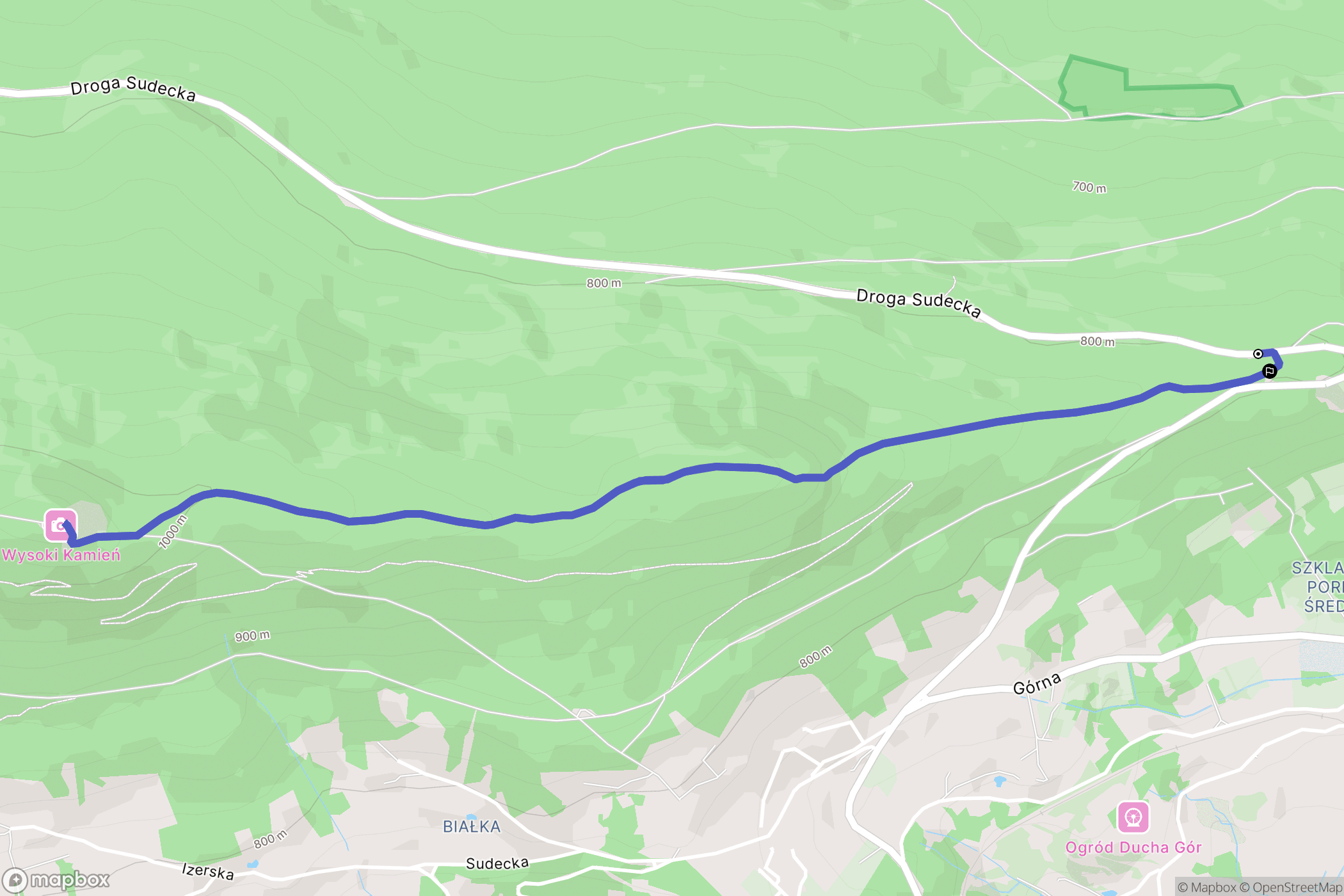 Szklarska Poręba: mapa trasy - Poland