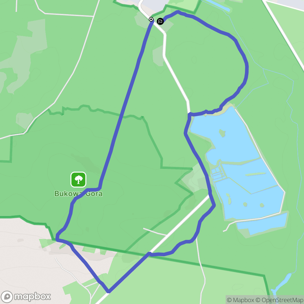 Zwierzyniec: mapa trasy - Poland