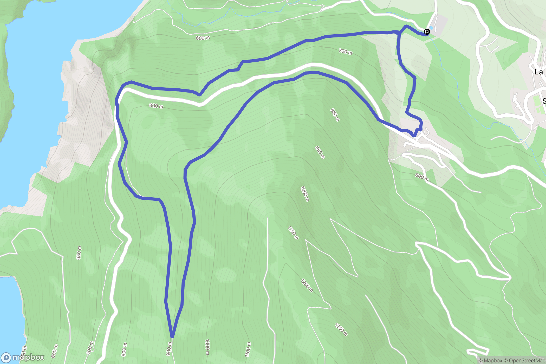 La Motte-Saint-Martin : carte du parcours de randonnée - France