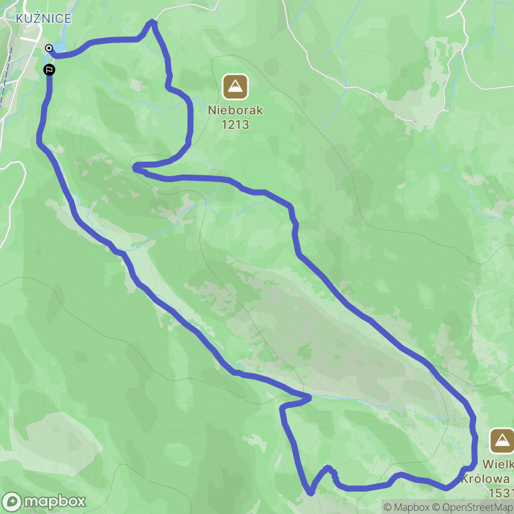 Zakopane: mapa trasy - Poland