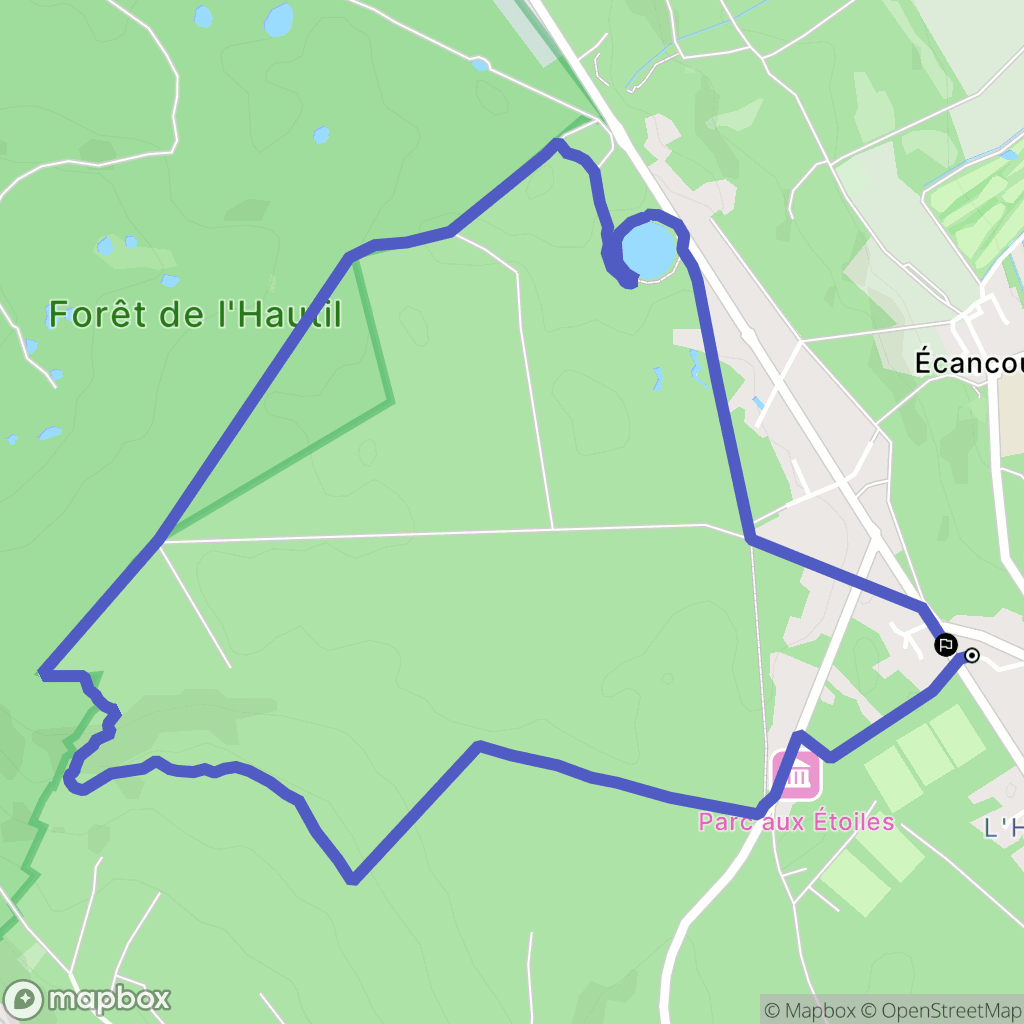 Triel-sur-Seine : carte du parcours de randonnée - France