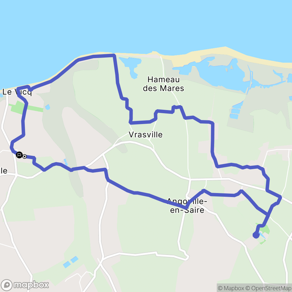 Vicq-sur-Mer : carte du parcours de randonnée - France