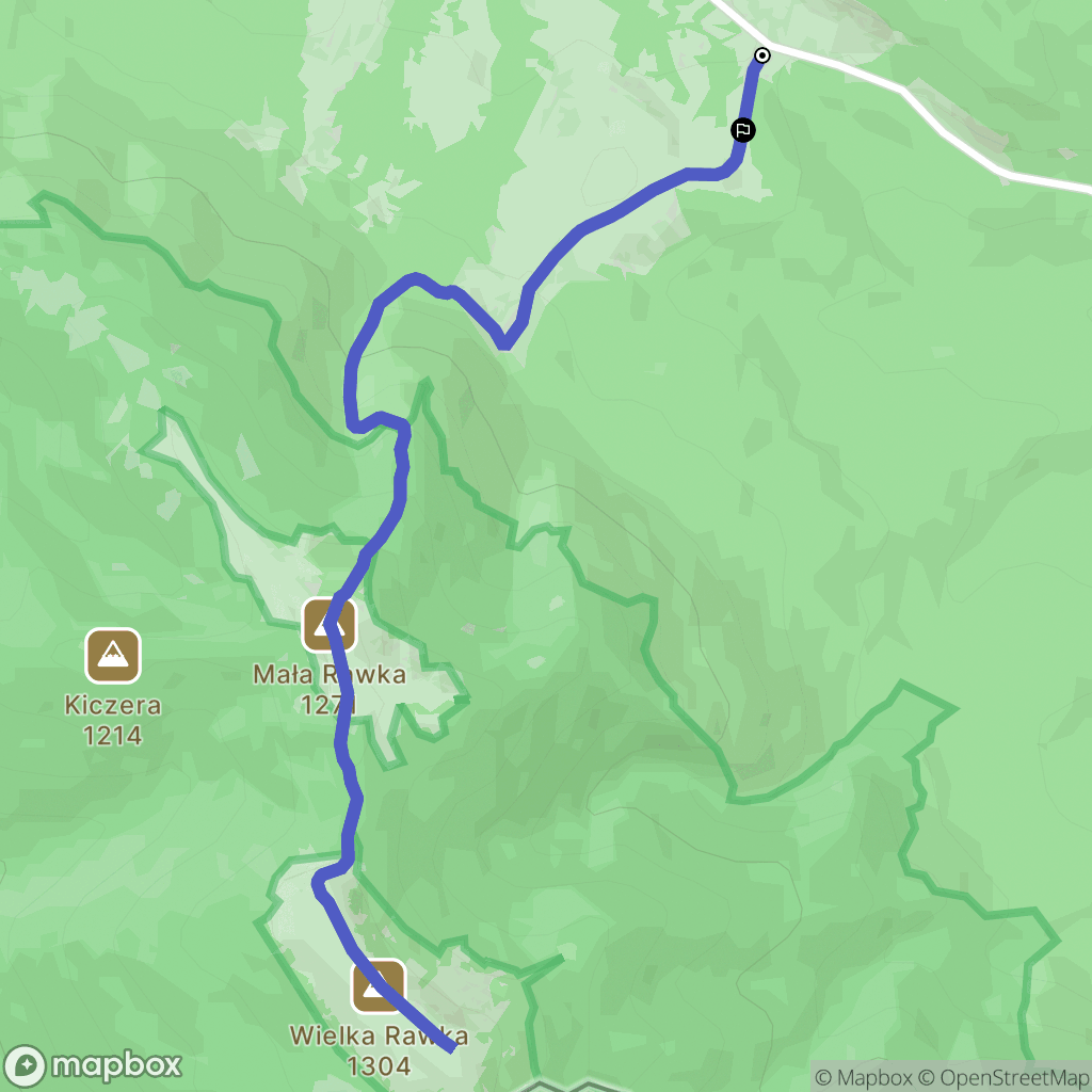 Brzegi Górne: mapa trasy - Poland