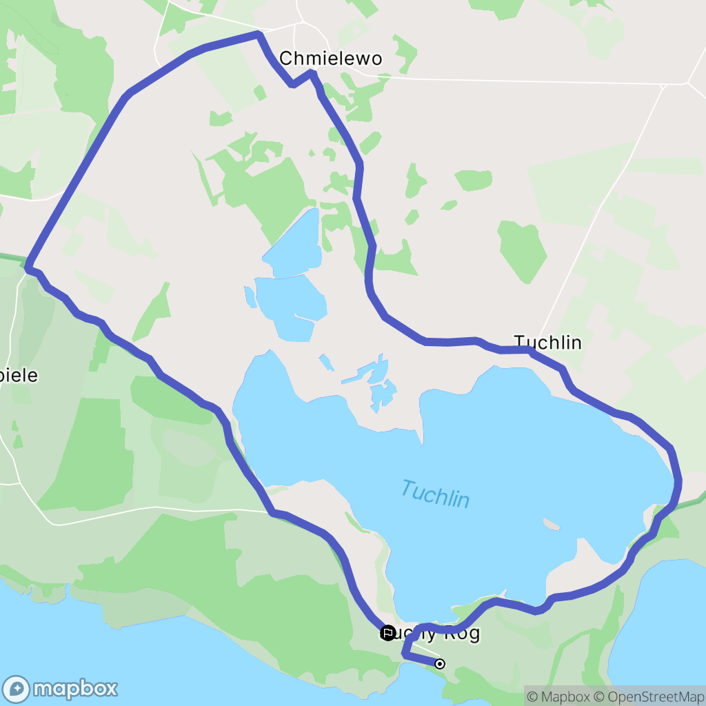 Suchy Róg: mapa trasy - Poland