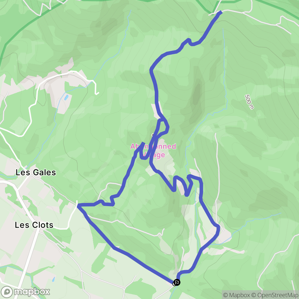 Montbrison-sur-Lez : carte du parcours de randonnée - France