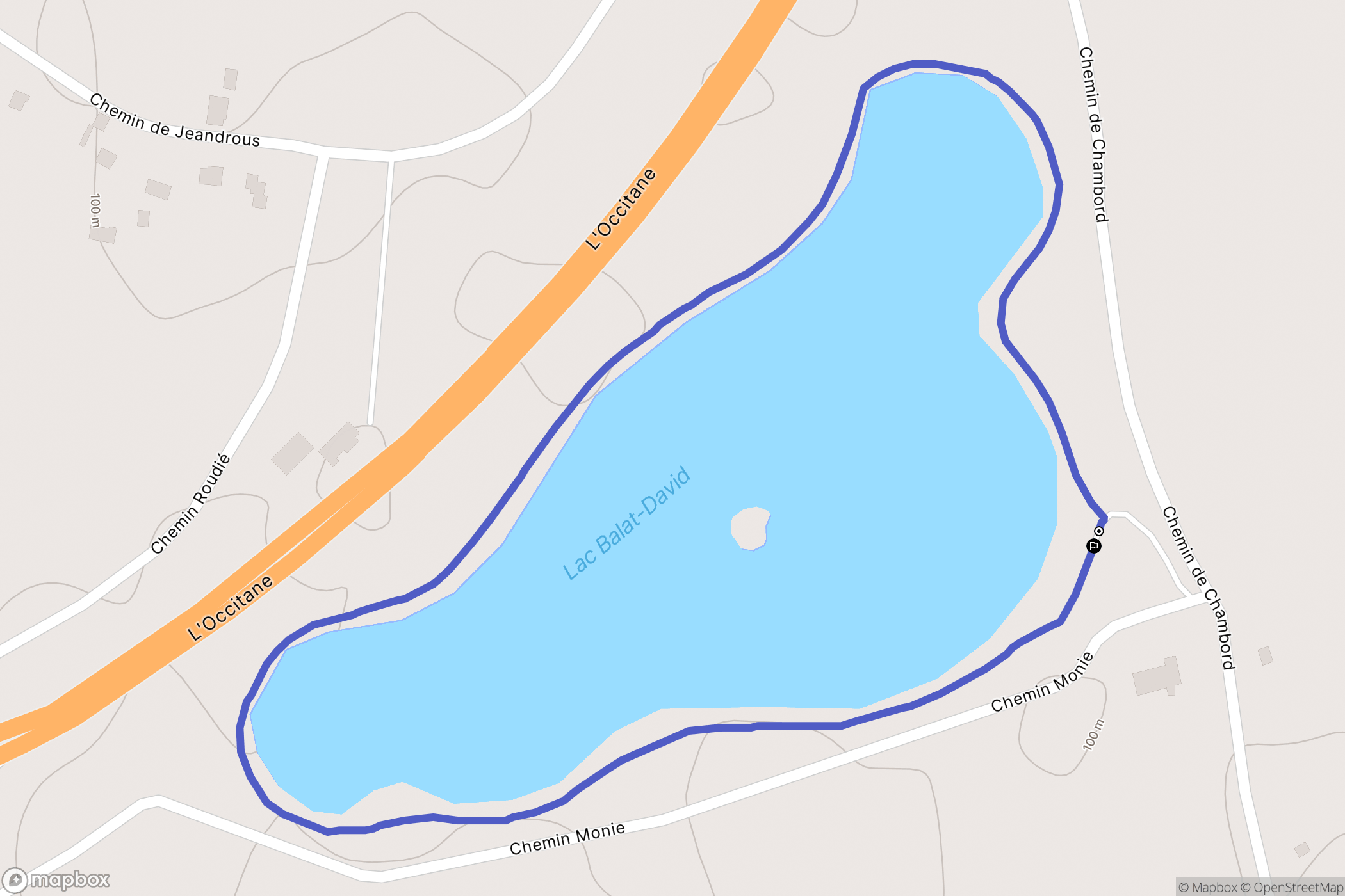 Montauban : carte du parcours de randonnée - France