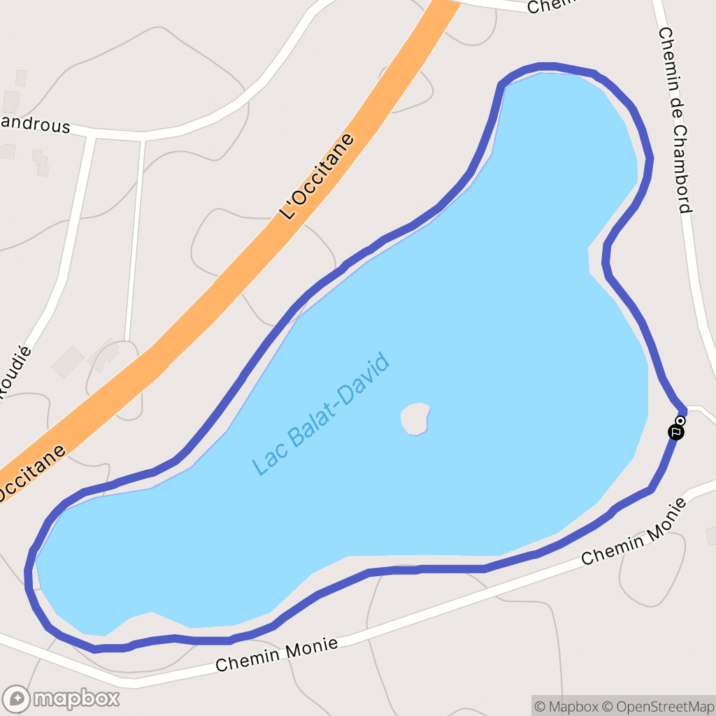 Montauban : carte du parcours de randonnée - France