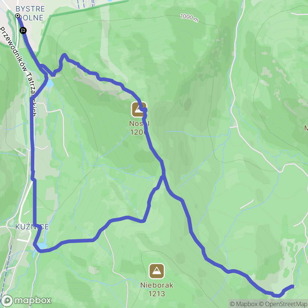 Zakopane: mapa trasy - Poland
