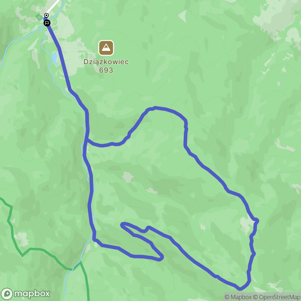 Zatwarnica: mapa trasy - Poland