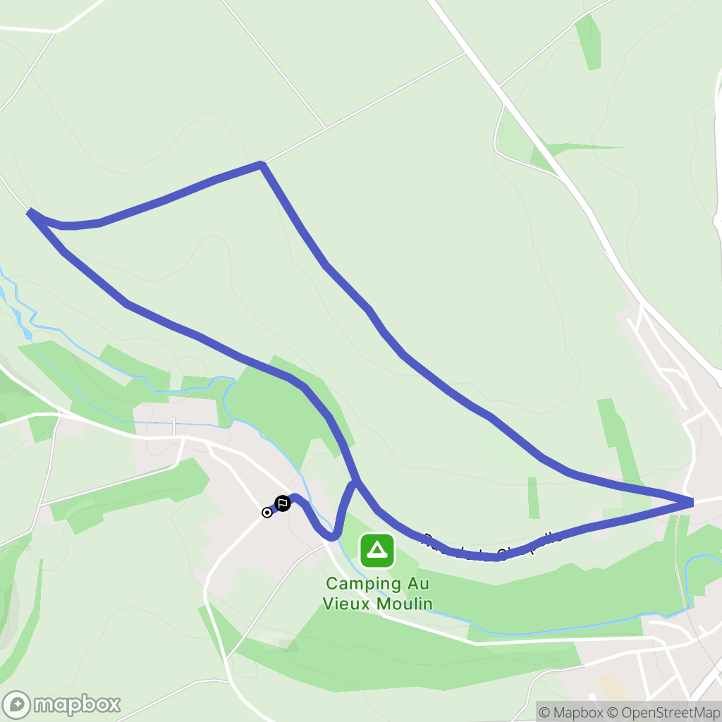 Roy-Boissy : carte du parcours de randonnée - France