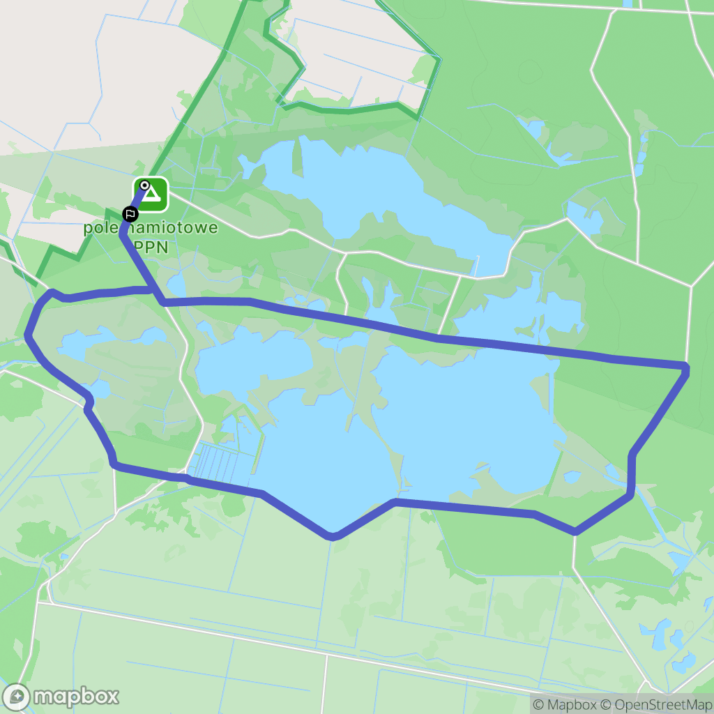 Pieszowola: mapa trasy - Poland