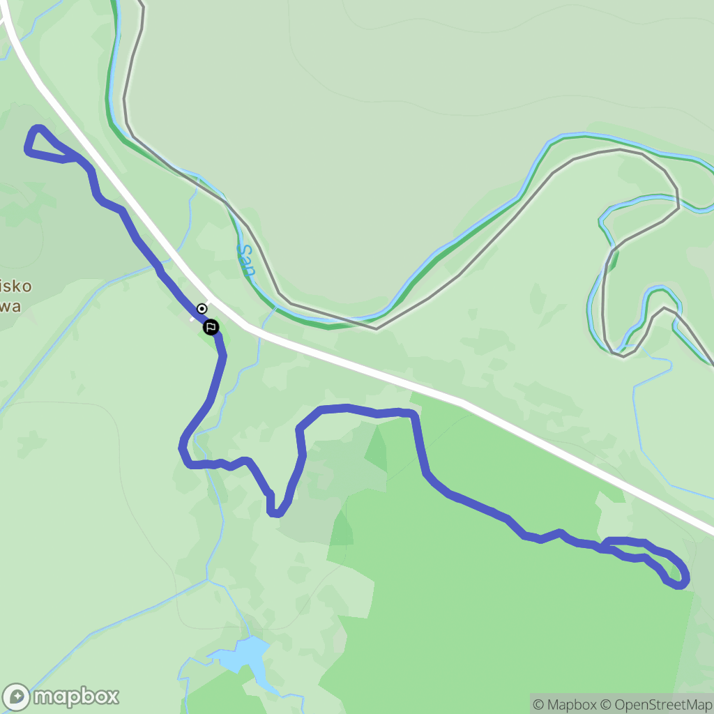 Tarnawa Wyżna: mapa trasy - Poland