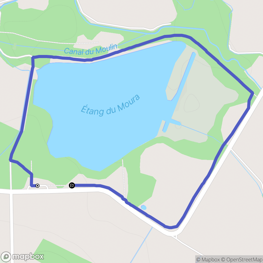 Avéron-Bergelle : carte du parcours de randonnée - France