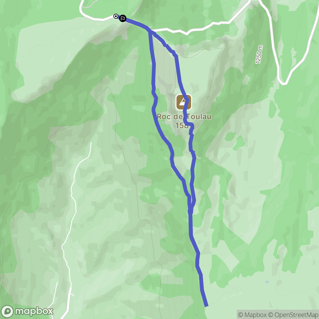 Omblèze : carte du parcours de randonnée - France