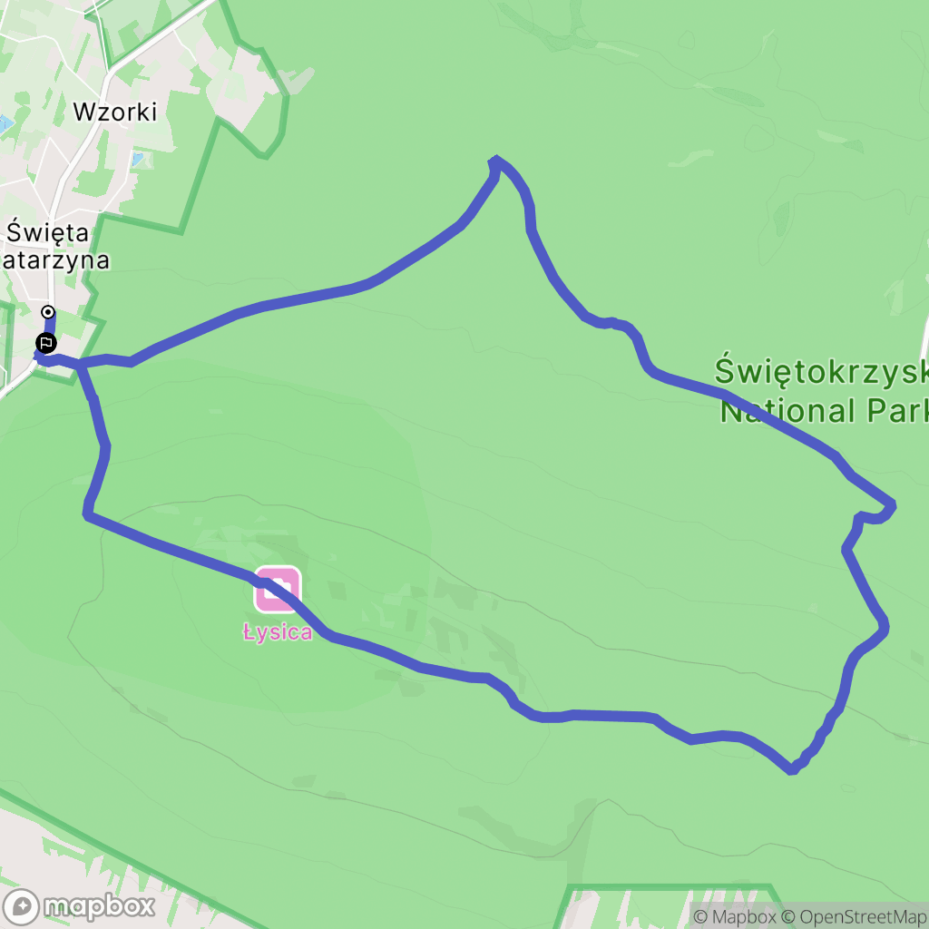 Święta Katarzyna: mapa trasy - Poland