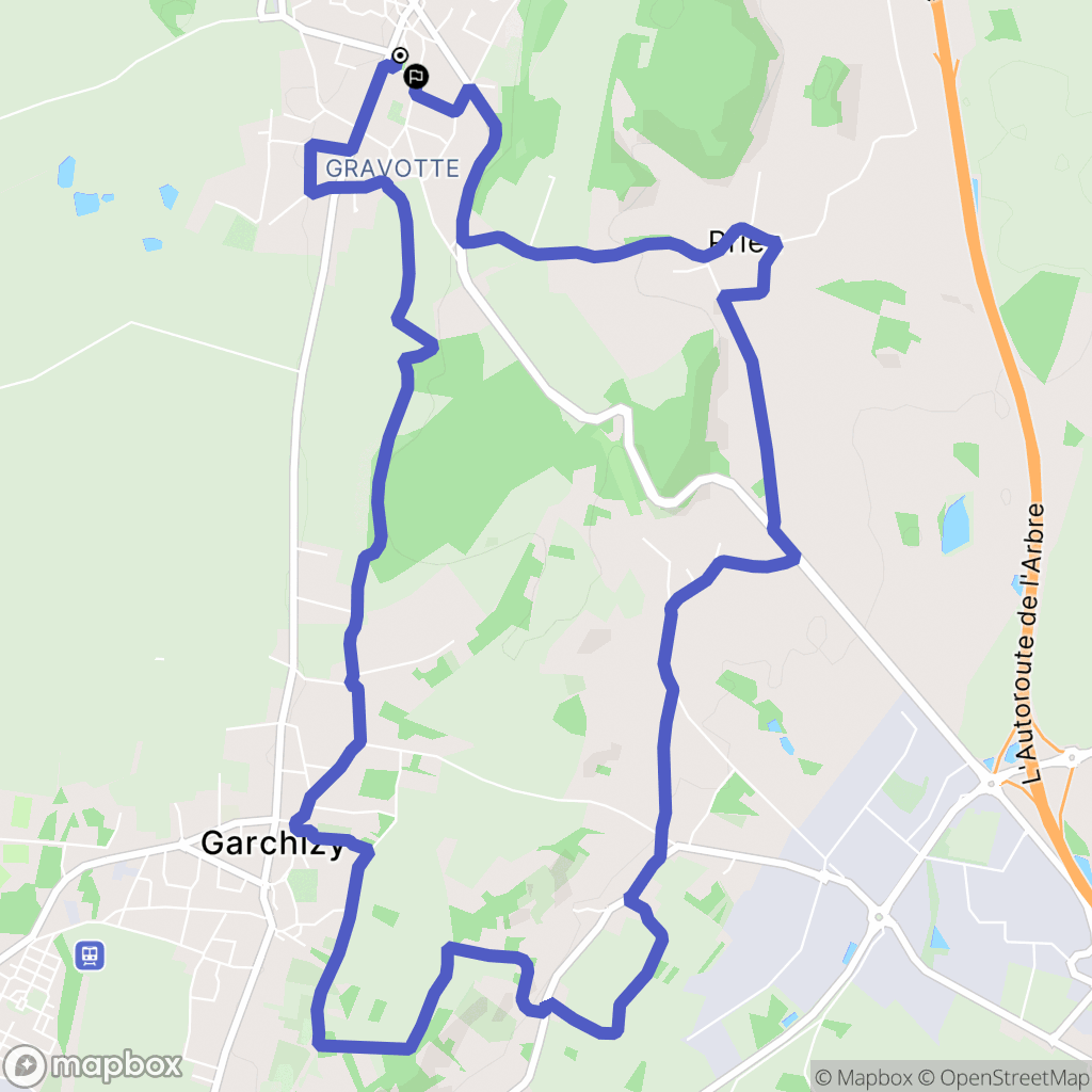 Pougues-les-Eaux : carte du parcours de randonnée - France