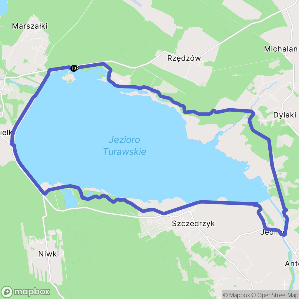 Turawa: mapa trasy - Poland