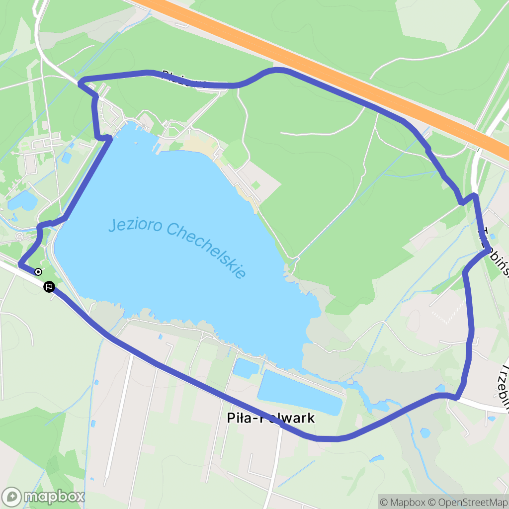 Chrzanów: mapa trasy - Poland