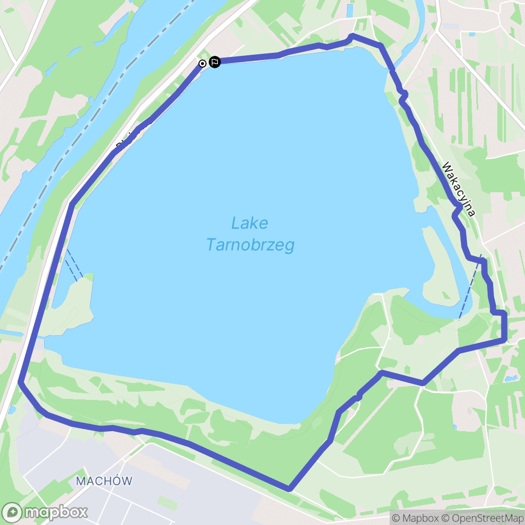 Tarnobrzeg: mapa trasy - Poland
